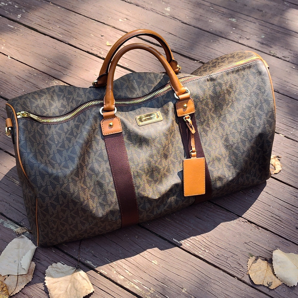 Michael Kors Brown Duffel Bag